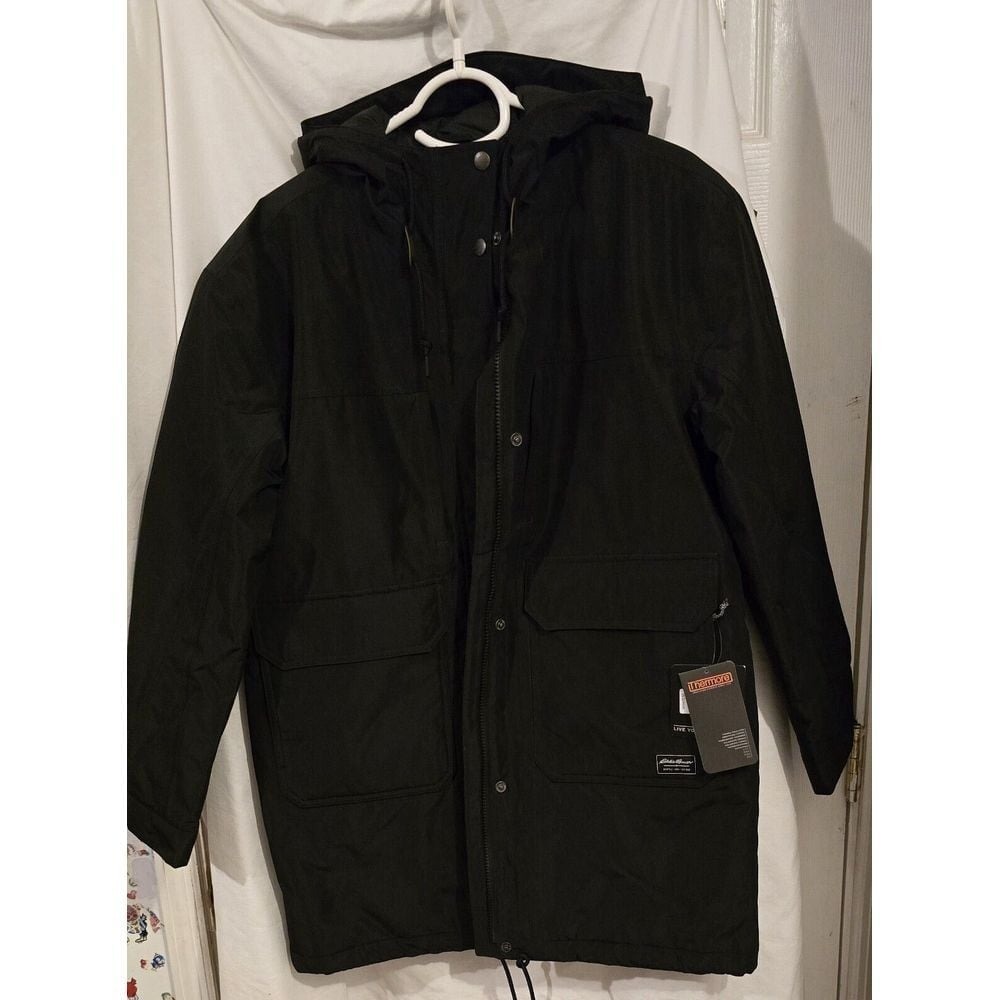 Eddie Bauer Rainfoil Insulated Parka‎ Women's Size Small Black NWT MSRP $249